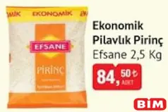 EFSANE EKONOMİK PİLAVLIK PİRİNÇ 2,5 KG EFSANE EKONOMİK PİLAVLIK PİRİNÇ 2,5 KG